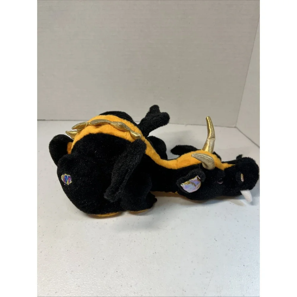 Webkinz Ganz Black Lava Dragon Plush NO CODE Stuffed Animal Toy HM463
